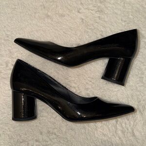 Zara low block heels